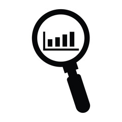 Search analytics, search, data icon