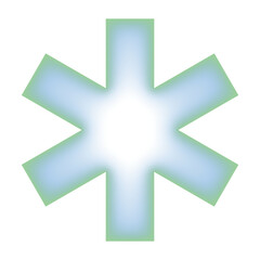 Inner glow abstract shape