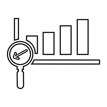 Search analytics, search, data icon