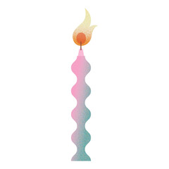Birthday candle illustration