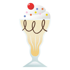 Mango  milkshake illustration