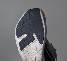 Shoe soles deterioration and damage from use