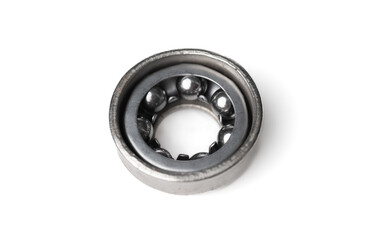 Ball Bearings isolated on white background.