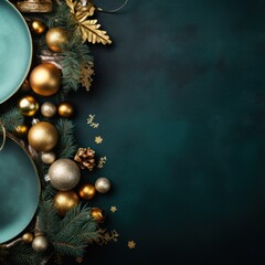 Christmas dinner table background