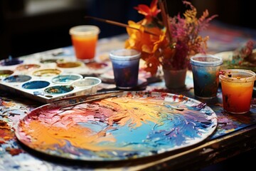 Vivid splashes of color, ranging from delicate watercolor washes to bold paint splatters, infusing any canvas with a spontaneous and artistic flair.