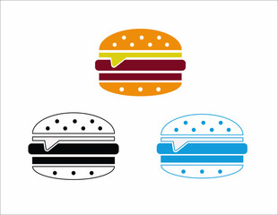 hamburger and burger, hamburger icons