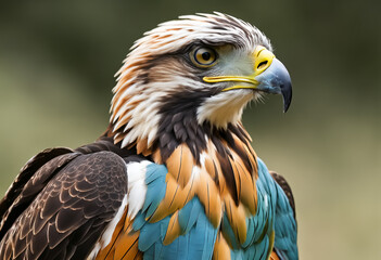Fototapeta premium Flying bald eagle. Generative AI