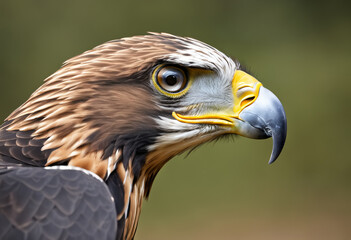 Obraz premium Flying bald eagle. Generative AI