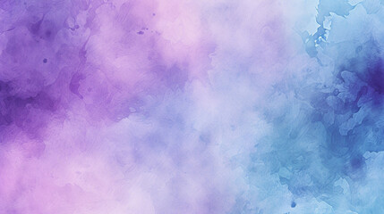 Purple and blue watercolor grunge abstract background, watercolor paint background, Generative AI