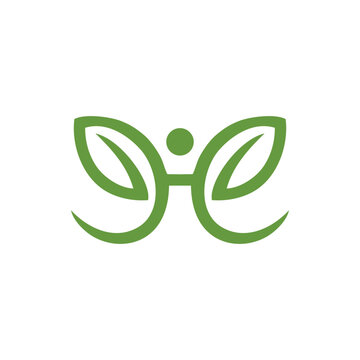 Health nature logo vector