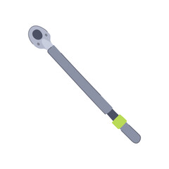 service wrench cartoon. repair symbol, mechanic fix, logo metal service wrench sign. isolated symbol vector illustration