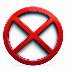 Creaative Illustration forbidden sign no entry prohibited logo 
