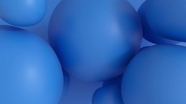 3D animation of blue abstract smooth.