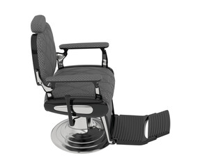 Barbershop chair isolated on transparent background. 3d rendering - illustration