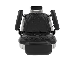 Naklejka premium Barbershop chair isolated on transparent background. 3d rendering - illustration