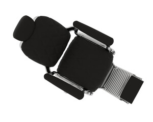 Barbershop chair isolated on transparent background. 3d rendering - illustration