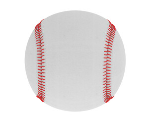 Baseball ball isolated on transparent background. 3d rendering - illustration