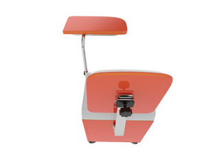 Beauty chair isolated on transparent background. 3d rendering - illustration
