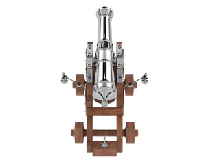 Canon isolated on transparent background. 3d rendering - illustration