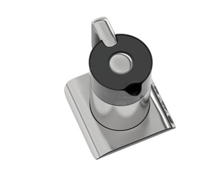 Kettle isolated on transparent background. 3d rendering - illustration