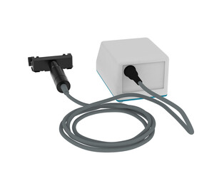 Skin graft dermatome isolated on transparent background. 3d rendering - illustration