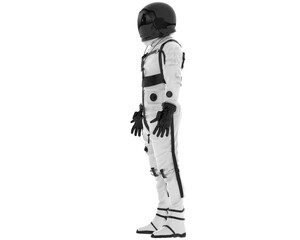 Space suit isolated on transparent background. 3d rendering - illustration