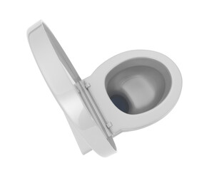 Toilet isolated on transparent background. 3d rendering - illustration