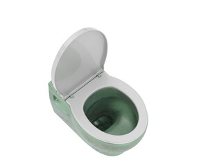 Toilet isolated on transparent background. 3d rendering - illustration