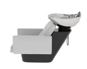 Washing chair isolated on transport background. 3d rendering - illustration