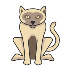Cat icon vector on trendy design