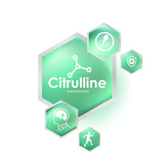 citrulline  Health care and Medical Concept Design.