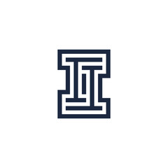 Letter II or Double I logo © rasagama
