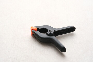 Obraz premium Plastic clamp for connecting any parts, clamping equipment 