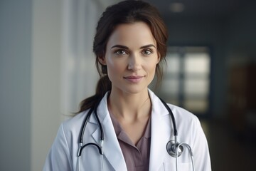 Portrait of female doctor