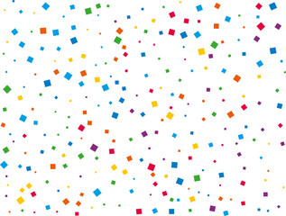 Wedding Rainbow Square Confetti