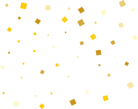 Gold Squares Confetti