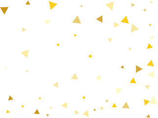 Gold Triangular Confetti