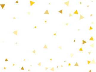 Gold Triangular Confetti