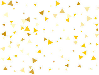 Gold Triangular Confetti