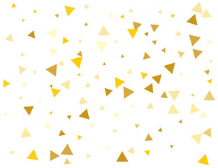 Gold Triangular Confetti