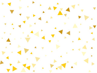 Gold Triangular Confetti