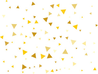 Gold Triangular Confetti