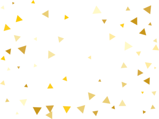 Gold Triangular Confetti