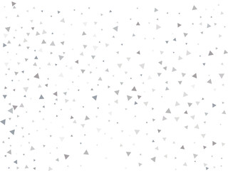 Festive Silver Triangular Confetti