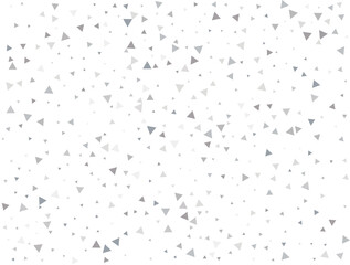 Festive Silver Triangular Confetti