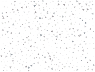 Festive Silver Triangular Confetti