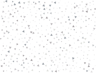 Christmas Silver Triangular Confetti