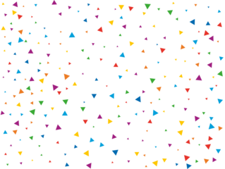 Fairy Rainbow Triangular Confetti