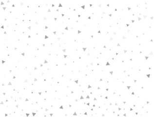 Festive Silver Triangular Confetti
