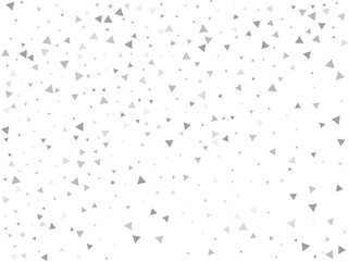 Festive Silver Triangular Confetti